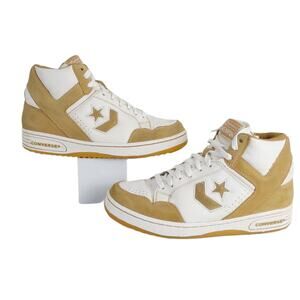 Vintage CONVERSE WEAPON Men's 8.5 Leather Suede High Top Sneakers 80s 90s